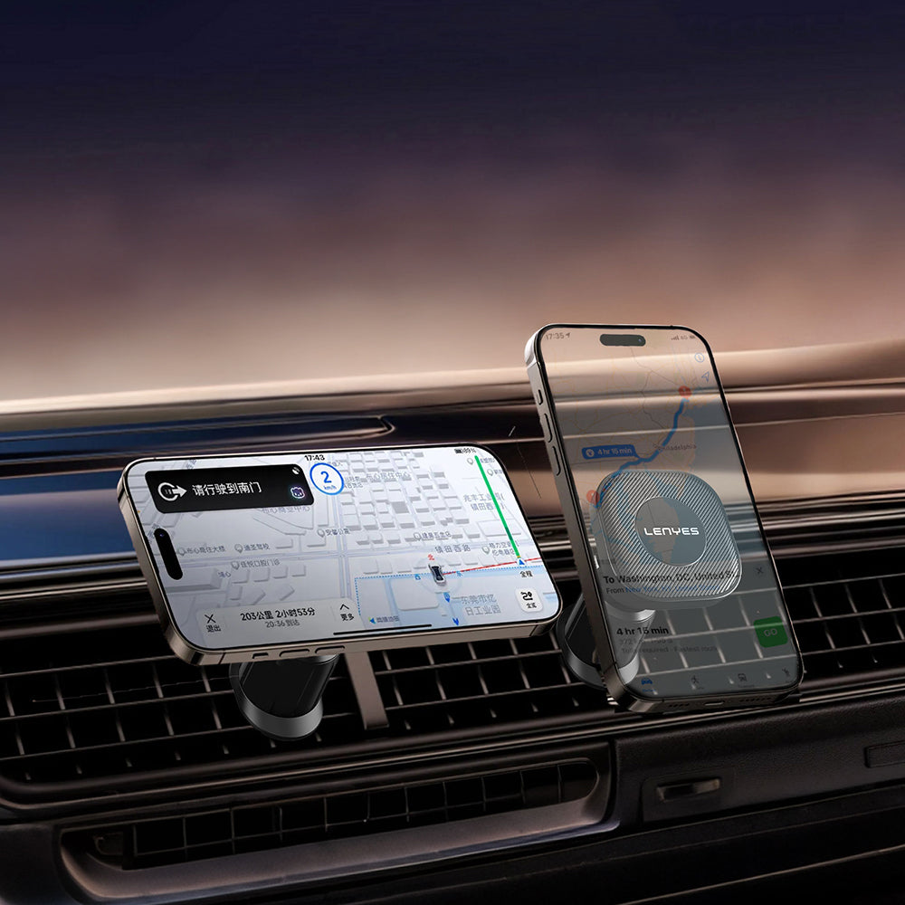 Lenyes CR193 Havalandırma Tasarım Magnetik Araç Telefon Tutucu