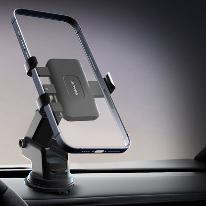Lenyes CR195 Sarsıntı Önleyici 360° Derece Dönebilen Teleskopik Vantuzlu Tasarım Araç Telefon Tutucu