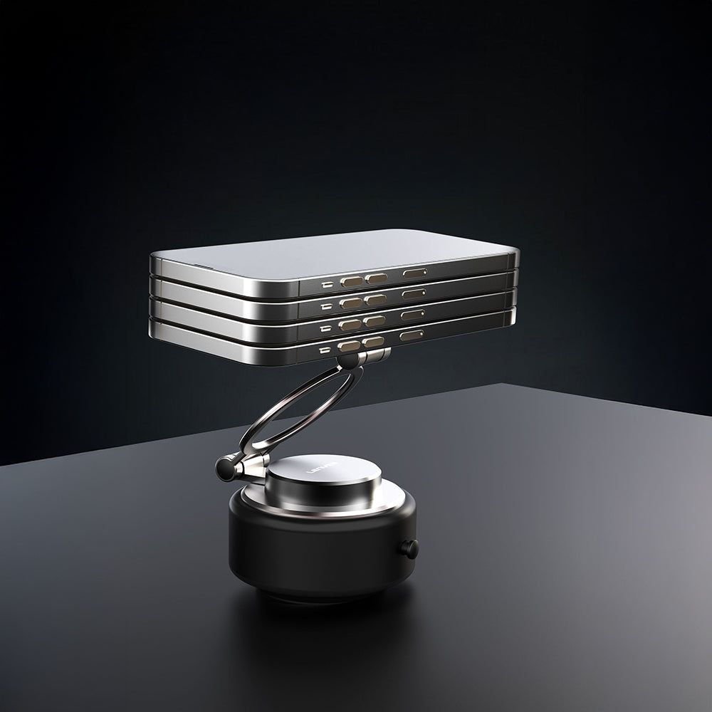 Lenyes CR198 360 Derece Dönebilen 100mAh Type-C Portlu Elektrikli Vakum Özellikli Katlanabilir Telefon Tutucu