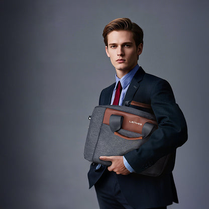 Lenyes LB543 Su Geçirmez Polyester Kumaş Çıkarılabilir Omuz Askılı 13-14 inç Laptop Çantası