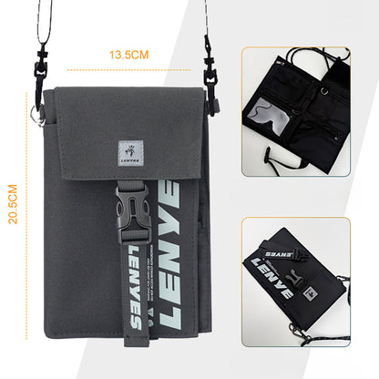 Lenyes LB582 Roamer Serisi Çok Amaçlı Su Geçirmez Polyester Kumaş Ayarlanabilir Omuz Askılı Çapraz Vücut Çantası