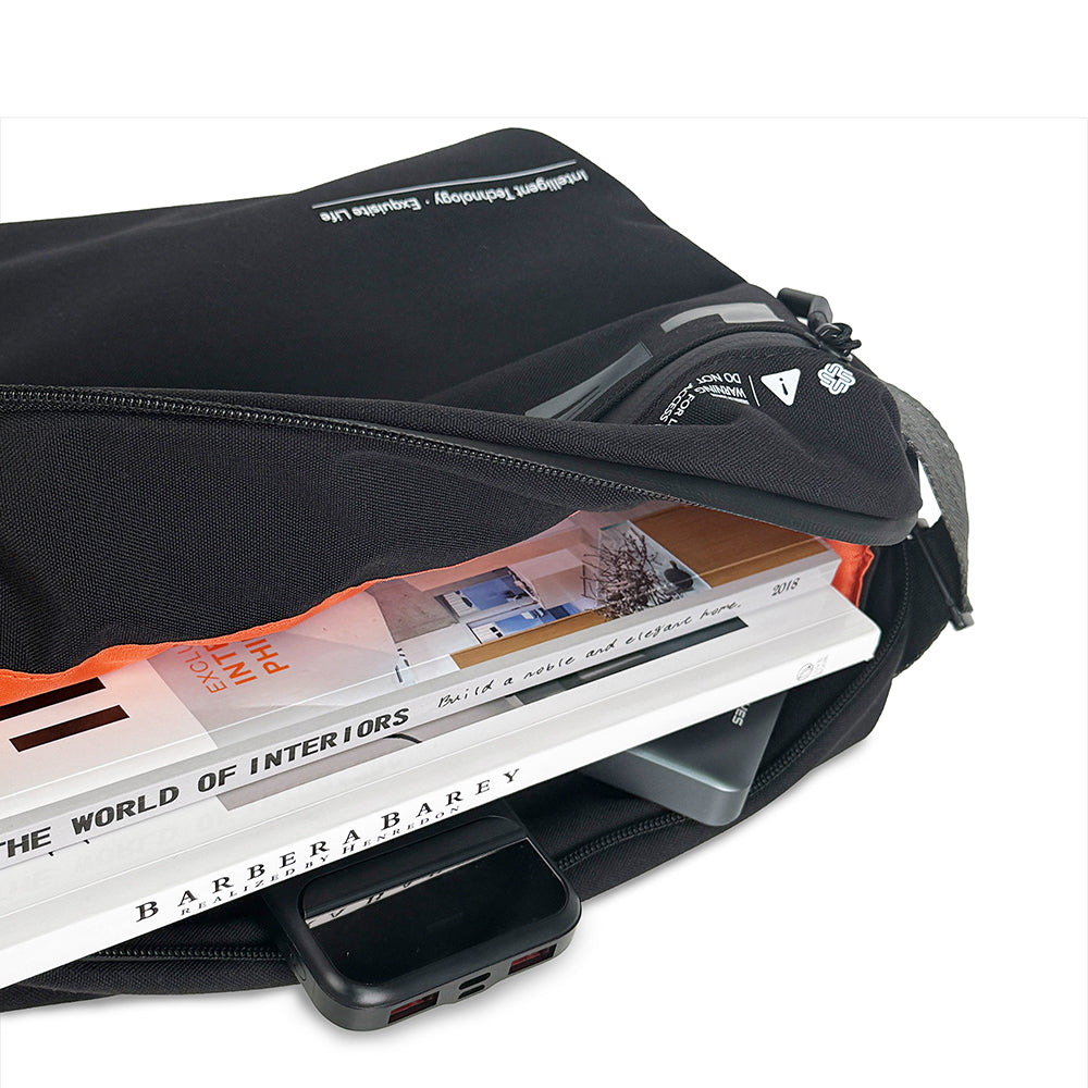 Lenyes LB594 Innovator Crossbody Serisi Manyetik Tokalı 500D Su Geçirmez Kumaşlı Çapraz Vücut Çantası