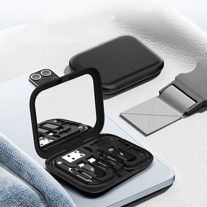 Lenyes LB602 6in1 Type-C to Type-C Kablolu 60W Çevirici Adaptör Seti Standlı Saklama Kutusu