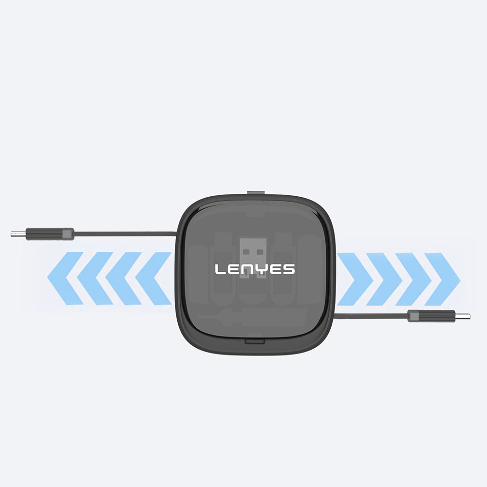 Lenyes LB603 6in1 Type-C to Type-C Kablolu 60W Çevirici Adaptör Seti Standlı Saklama Kutusu