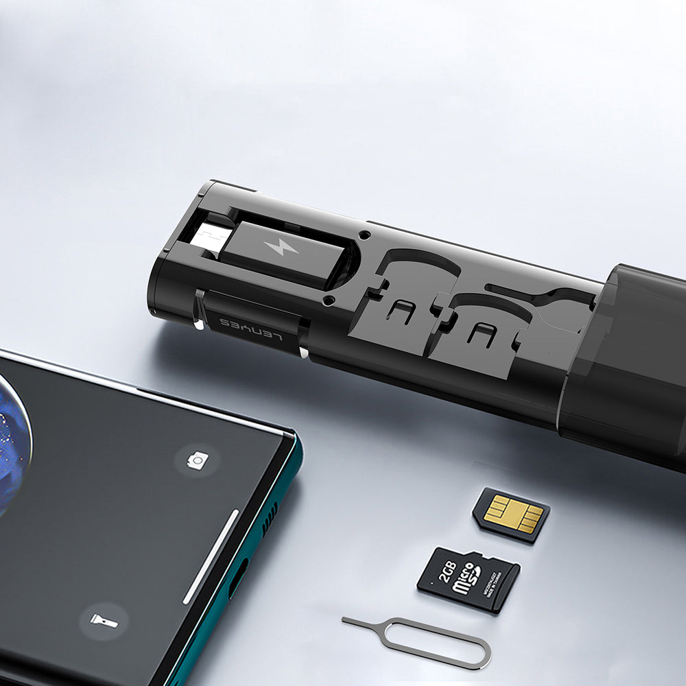 Lenyes LB605 5in1 Type-C to Type-C Kablolu 60W Çevirici Adaptör Seti Saklama Kutusu