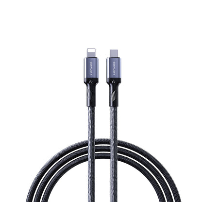 Lenyes LC509 Type-C to Lightning PD 30W Örgü Tasarımlı Hızlı Şarj Özellikli Data ve Şarj Kablosu 1M