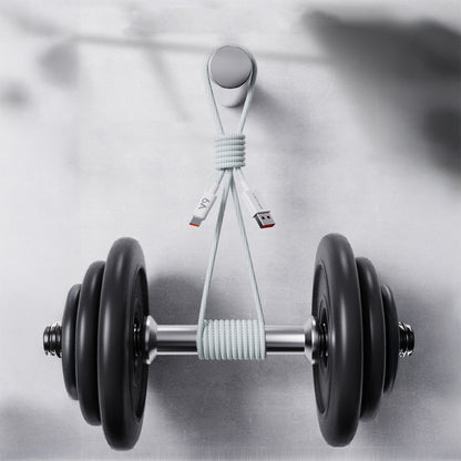 Lenyes LC518 USB-A to Type-C 6A Örgü Tasarımlı Hızlı Şarj Özellikli Data ve Şarj Kablosu 66W 1M