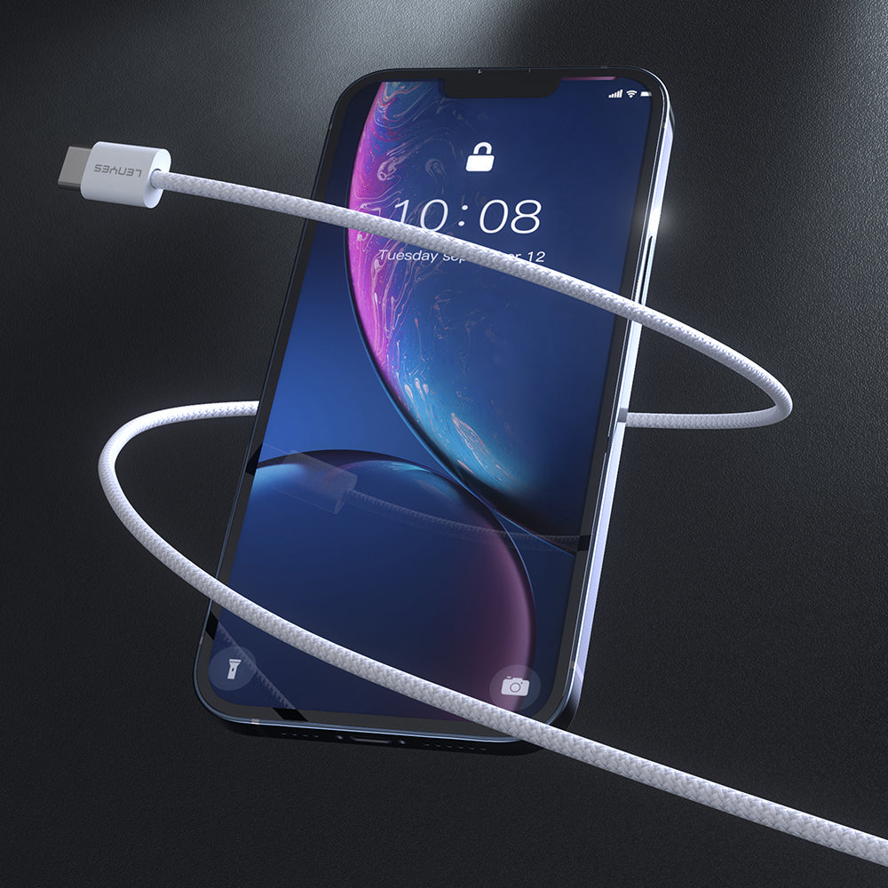 Lenyes LC526 Type-C to Type-C Akıllı Çip Koruma Özellikli Data ve Şarj Kablosu 60W 1.2M