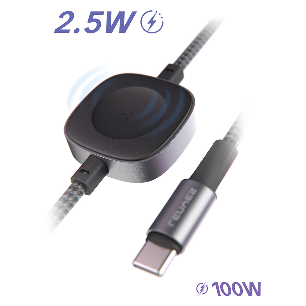 Lenyes LC540 Type-C to Type-C + Akıllı Saat Şarj Kablosu 100W 1.2M