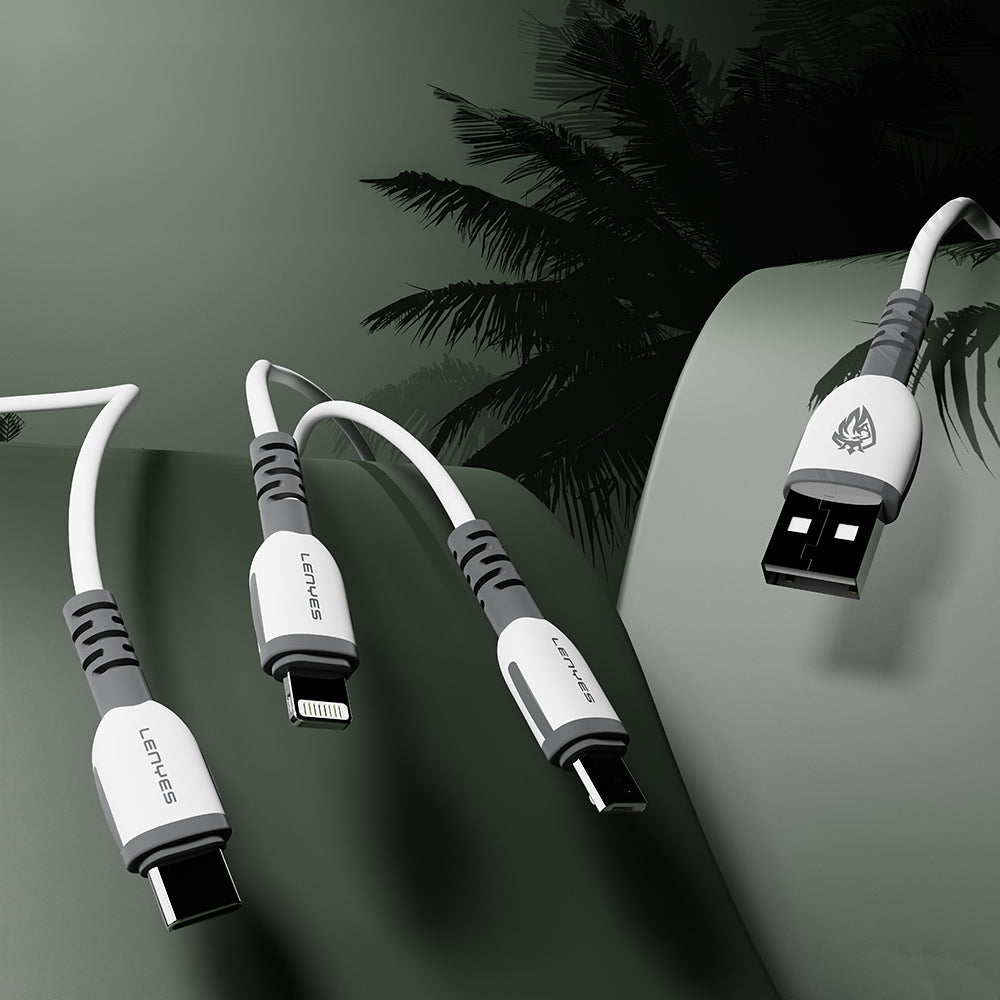 Lenyes LC979 USB-A to Micro Hızlı Şarj Özellikli Data ve Şarj Kablosu 2.4A 1M