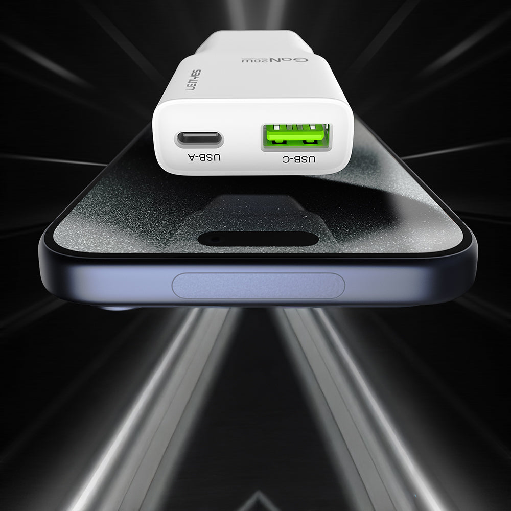 Lenyes LCH11 Serisi Type-C to Lightning GaN Teknolojili PD Hızlı Şarj Özellikli Kablolu Şarj Seti 20W