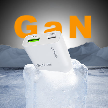 Lenyes LCH11 Serisi Type-C to Type-C GaN Teknolojili PD Hızlı Şarj Özellikli Kablolu Şarj Seti 20W
