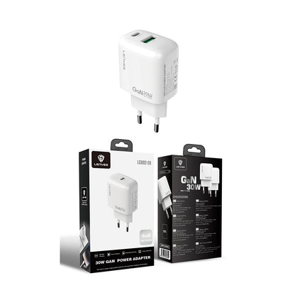 Lenyes LCH92 Type-C GaN Teknolojili PD Hızlı Şarj Özellikli Şarj Başlığı 30W