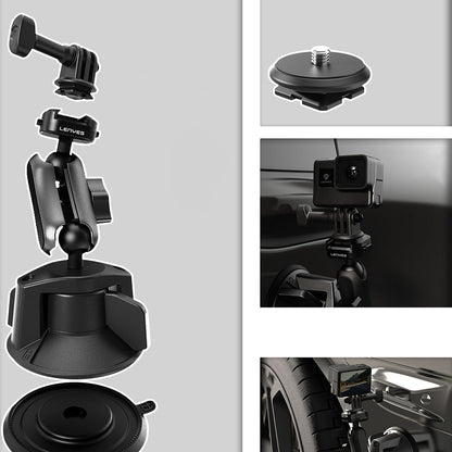 Lenyes LCT102 Teleskopik Vantuzlu Tasarım Aksiyon Kamera Tutucu