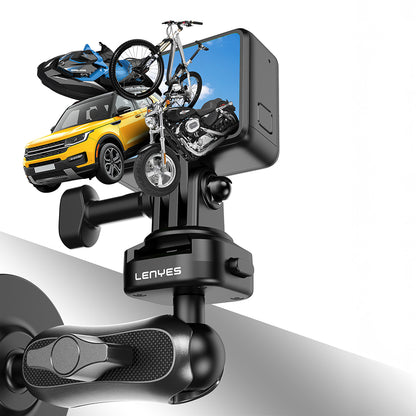 Lenyes LCT104 Teleskopik Vantuzlu Tasarım Aksiyon Kamera Tutucu
