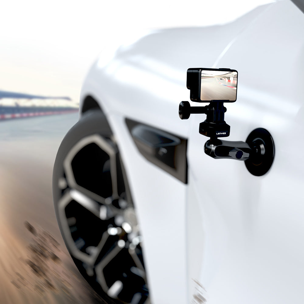 Lenyes LCT104 Teleskopik Vantuzlu Tasarım Aksiyon Kamera Tutucu