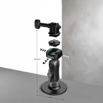 Lenyes LCT104 Teleskopik Vantuzlu Tasarım Aksiyon Kamera Tutucu