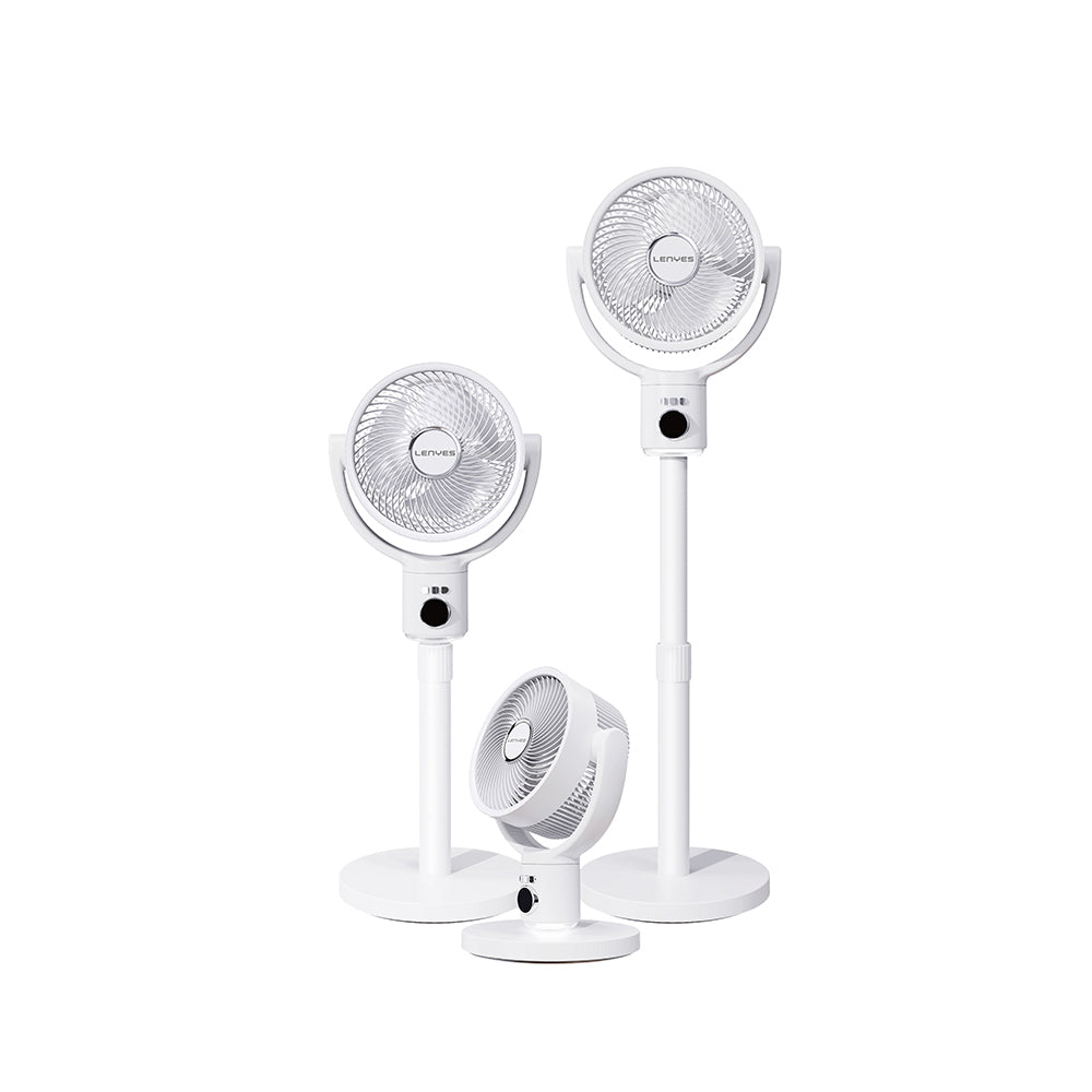 Lenyes LHF10 Dijital LED Göstergeli 5 Kademeli Uzaktan Kumandalı Uzayabilen Gövdeli 10 inç Fan