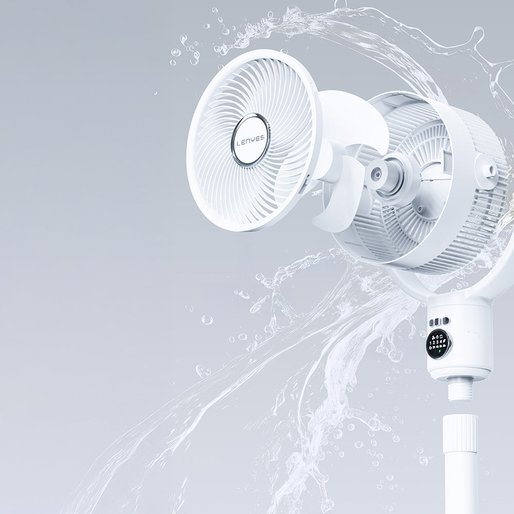 Lenyes LHF10 Dijital LED Göstergeli 5 Kademeli Uzaktan Kumandalı Uzayabilen Gövdeli 10 inç Fan