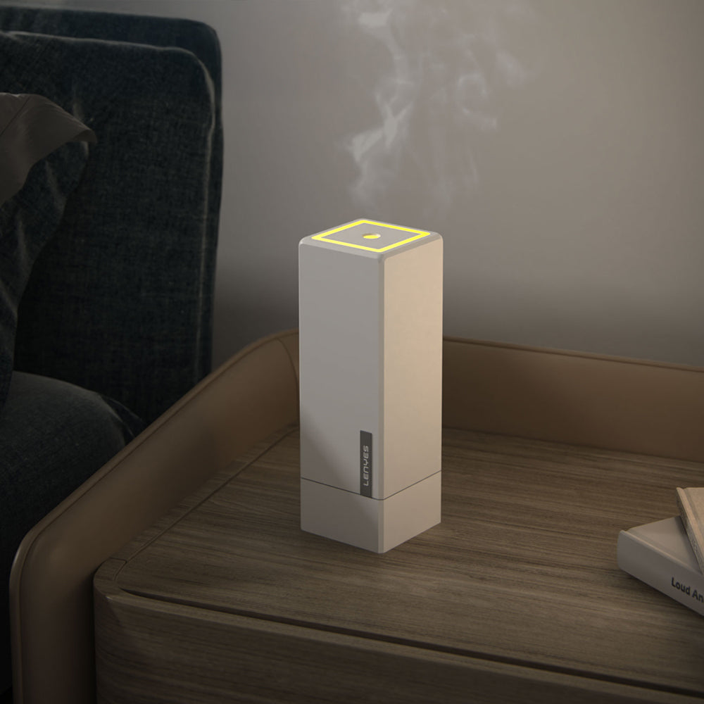 Lenyes LHU02 Küp Tipi RGB Atmosfer Işıklı Nano Sprey Sessiz Hava Nemlendirici