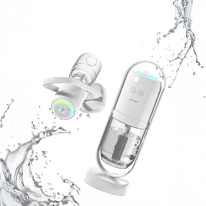 Lenyes LHU04 Kum Saati Tipi 360 Derece Dönebilen RGB Atmosfer Işıklı Sessiz Hava Nemlendirici