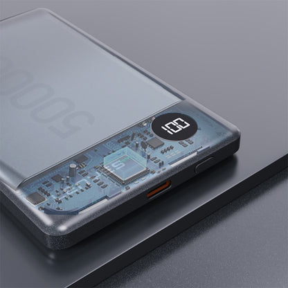 Lenyes PW037D Ultra İnce Dijital LED Ekranlı Wireless Powerbank 5000mAh