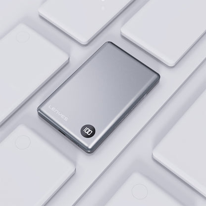 Lenyes PW037D Ultra İnce Dijital LED Ekranlı Wireless Powerbank 5000mAh