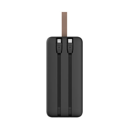 Lenyes PXD487D Dijital LED Göstergeli Type-C ve Lightning Kablolu Askılı Powerbank 22.5W 40.000mAh