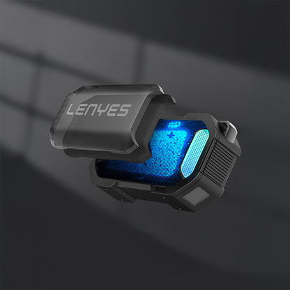 Lenyes S233 Ritme Duyarlı RGB Işıklı Taşınabilir Su Geçirmez TWS Bluetooth Hoparlör