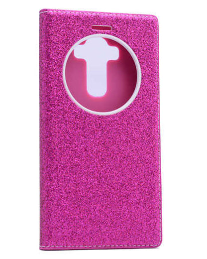 LG G3 Kılıf Zore Simli Dolce Kapaklı Kılıf
