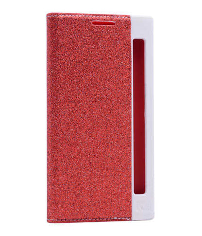 LG K10 Kılıf Zore Simli Dolce Kapaklı Kılıf