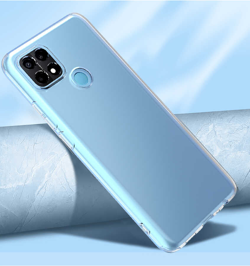 Oppo A15S Kılıf Zore Kamera Korumalı Süper Silikon Kapak