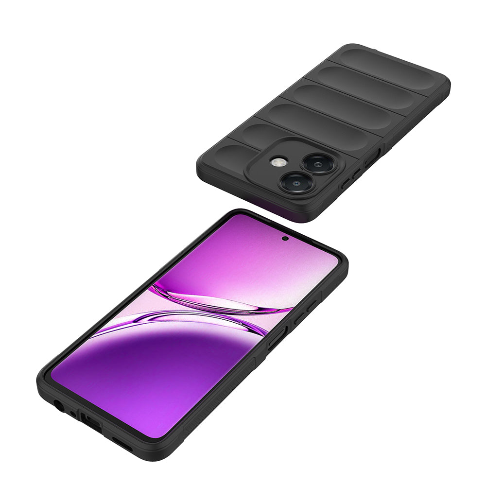 Oppo A3 Kılıf Esnek TPU Oyuklu Arka Yüzey Tasarımlı Zore Etnik Silikon Kapak