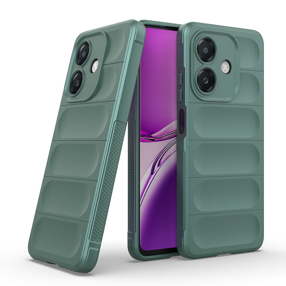 Oppo A3 Kılıf Esnek TPU Oyuklu Arka Yüzey Tasarımlı Zore Etnik Silikon Kapak