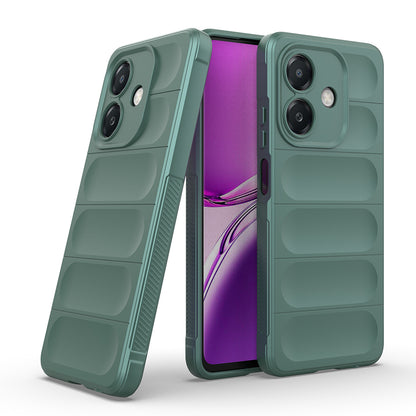 Oppo A3 Kılıf Esnek TPU Oyuklu Arka Yüzey Tasarımlı Zore Etnik Silikon Kapak