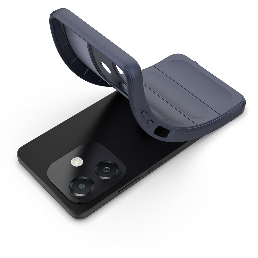 Oppo A3 Kılıf Esnek TPU Oyuklu Arka Yüzey Tasarımlı Zore Etnik Silikon Kapak