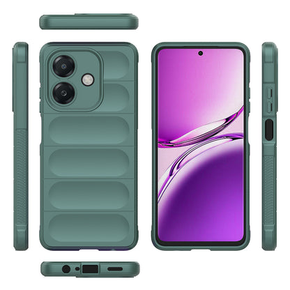 Oppo A3 Kılıf Esnek TPU Oyuklu Arka Yüzey Tasarımlı Zore Etnik Silikon Kapak