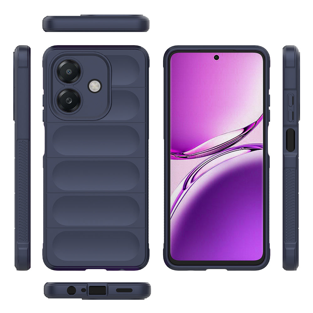 Oppo A3 Kılıf Esnek TPU Oyuklu Arka Yüzey Tasarımlı Zore Etnik Silikon Kapak