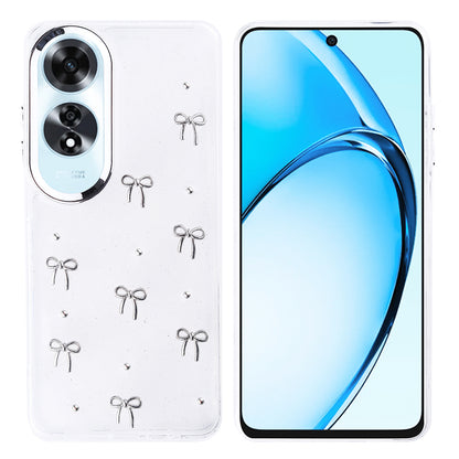 Oppo A60 Kılıf Airbag Tasarımlı Simli Şeffaf Zore Kutup Kapak