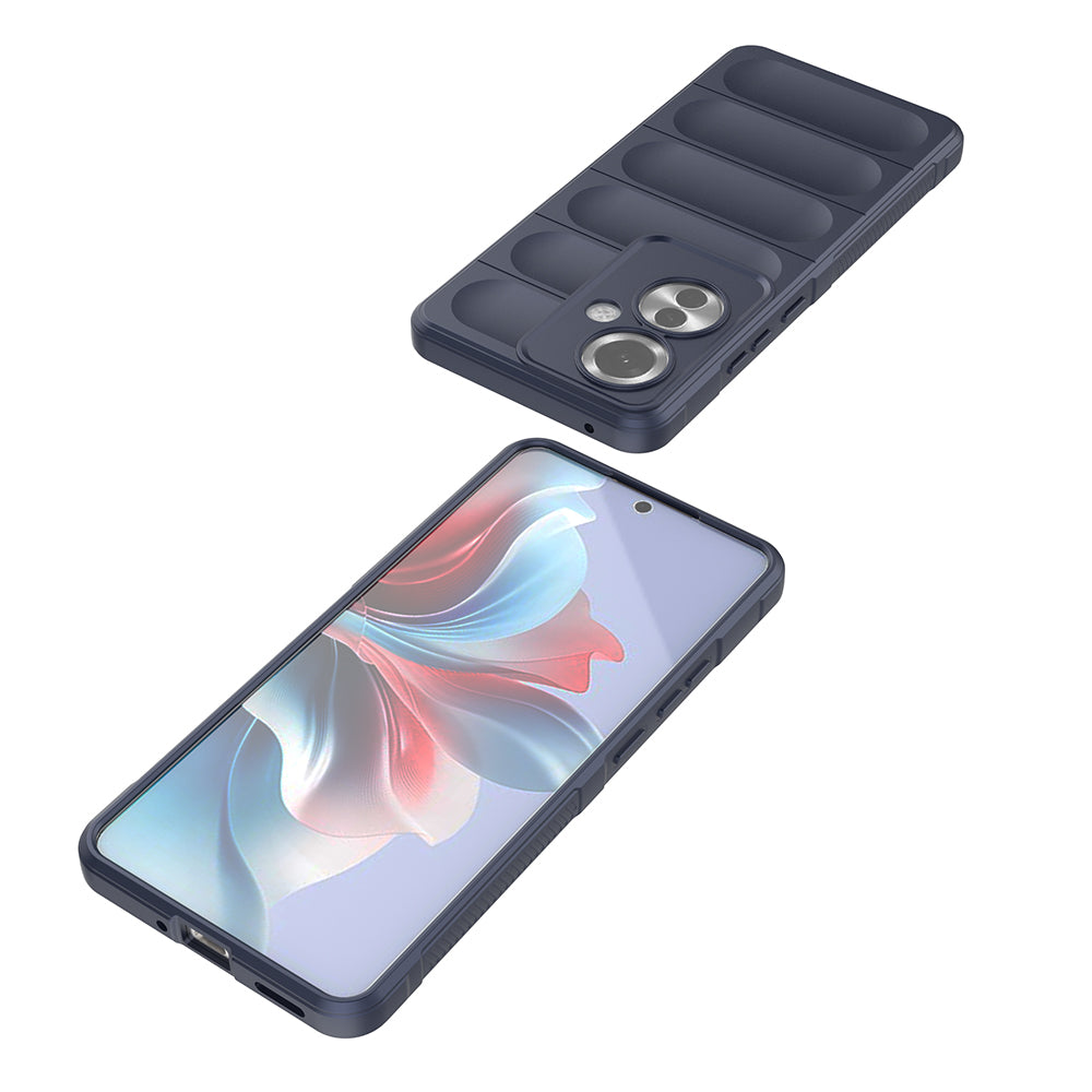 Oppo Reno 11F 5G Kılıf Esnek TPU Oyuklu Arka Yüzey Tasarımlı Zore Etnik Silikon Kapak