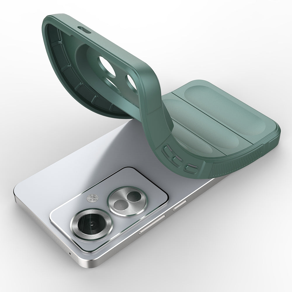 Oppo Reno 11F 5G Kılıf Esnek TPU Oyuklu Arka Yüzey Tasarımlı Zore Etnik Silikon Kapak