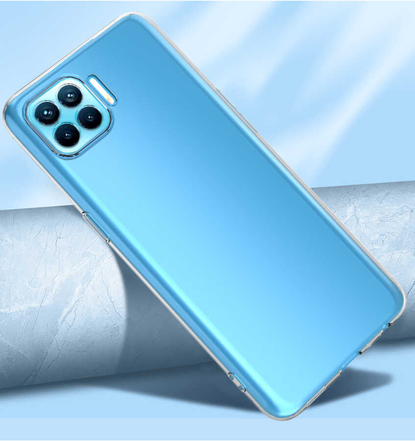 Oppo Reno 4 Lite Kılıf Zore Kamera Korumalı Süper Silikon Kapak