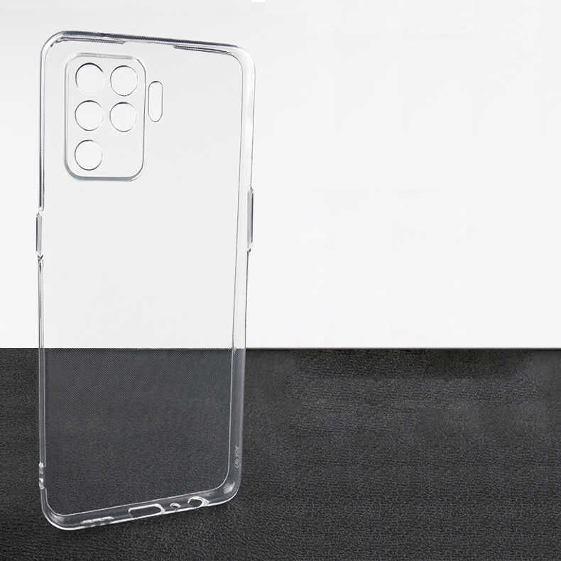 Oppo Reno 5 Lite Kılıf Zore Kamera Korumalı Süper Silikon Kapak