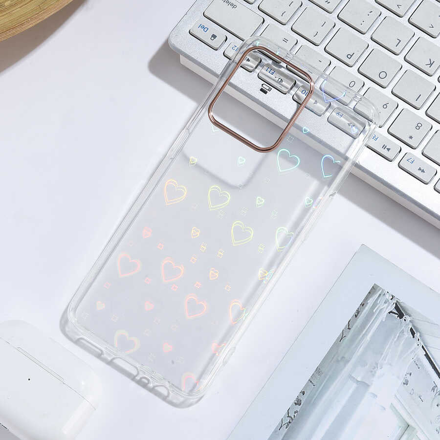 Oppo Reno 5 Lite Kılıf Zore Sidney Desenli Sert Kapak