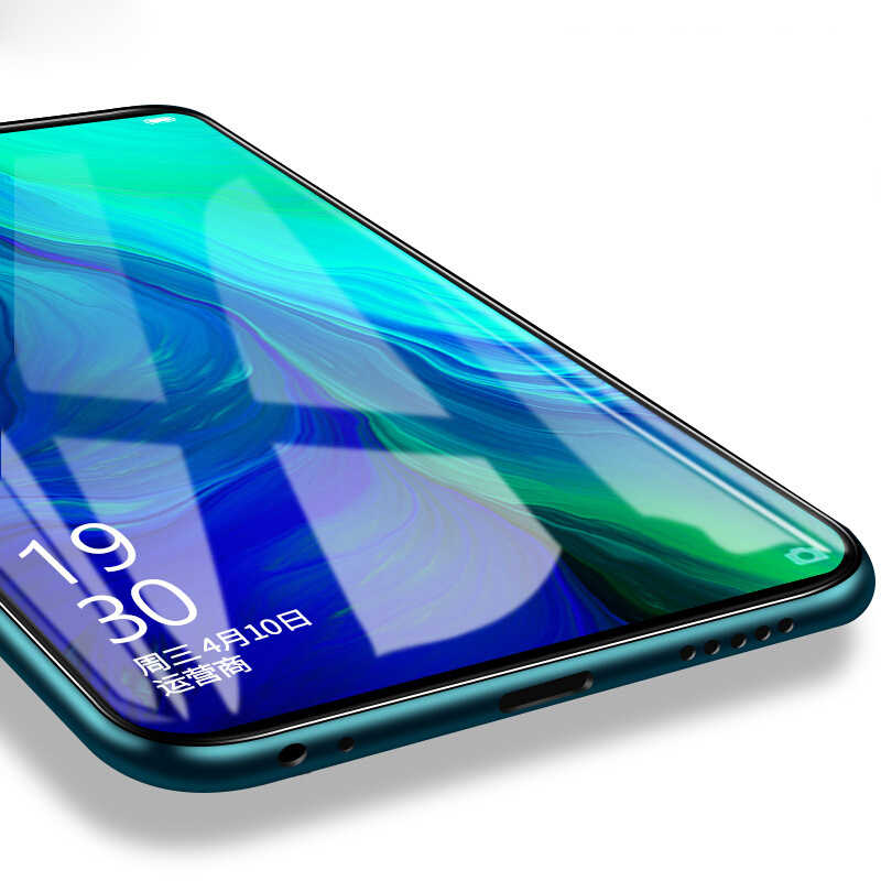 Oppo Reno Zore Kenarları Kırılmaya Dayanıklı Cam Ekran Koruyucu