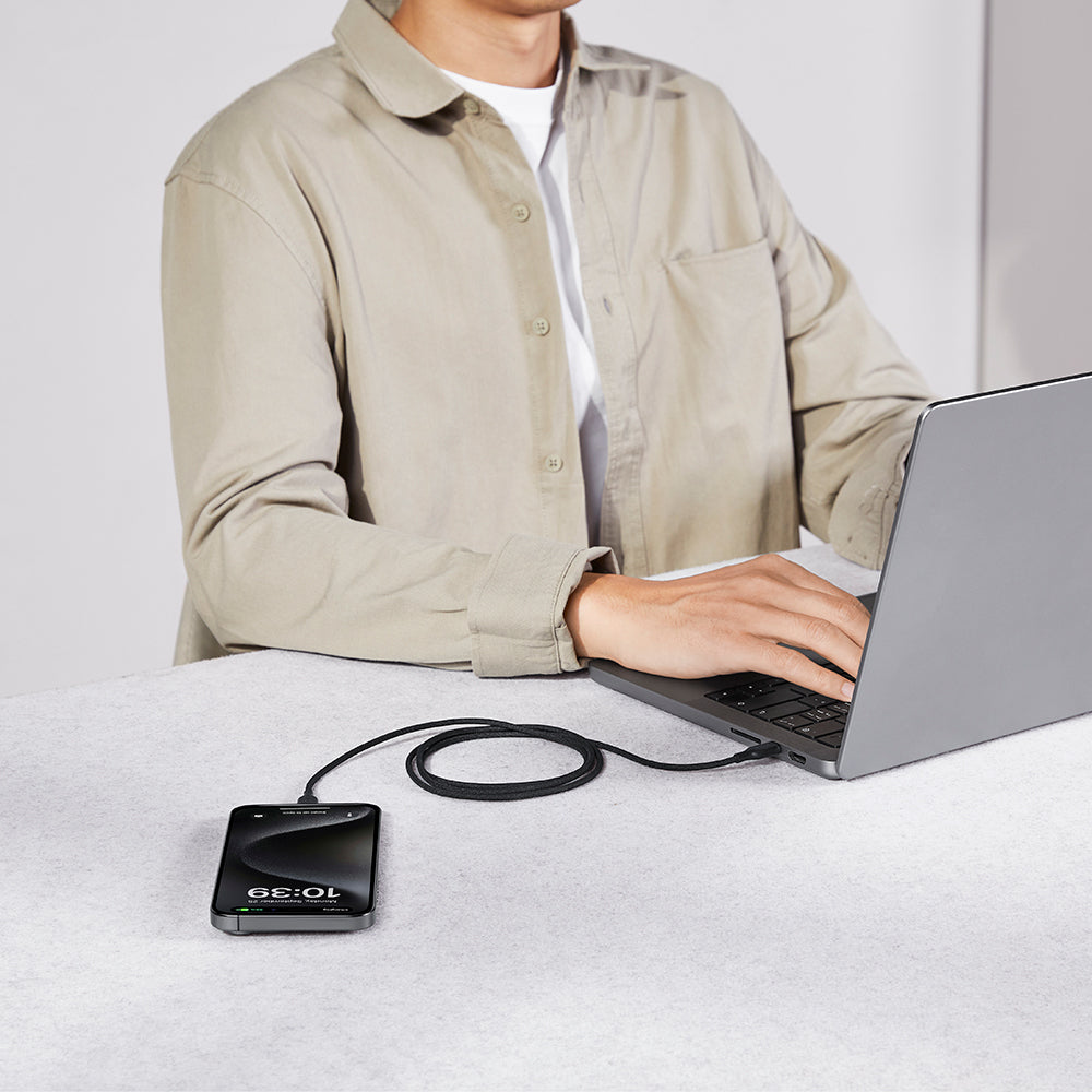 Pitaka Flex Braided Örgülü Tasarımlı Type-C to Type-C PD Data ve Şarj Kablosu 60W 1.2M