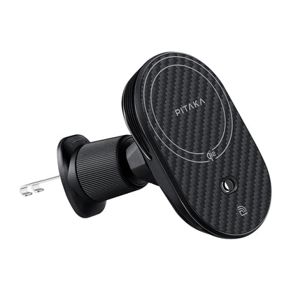 Pitaka MagEZ Pro 2 M-safe Şarj Özellikli Qi2 Aramid Fiber Araç Telefon Tutucu