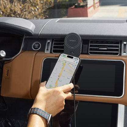 Pitaka MagEZ Pro 2 M-safe Şarj Özellikli Qi2 Aramid Fiber Araç Telefon Tutucu