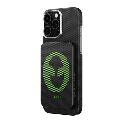 Pitaka Tactile Woven Qi2 Şarj Teknolojili Aramid Fiber M-Safe Powerbank 15W 5000mAh