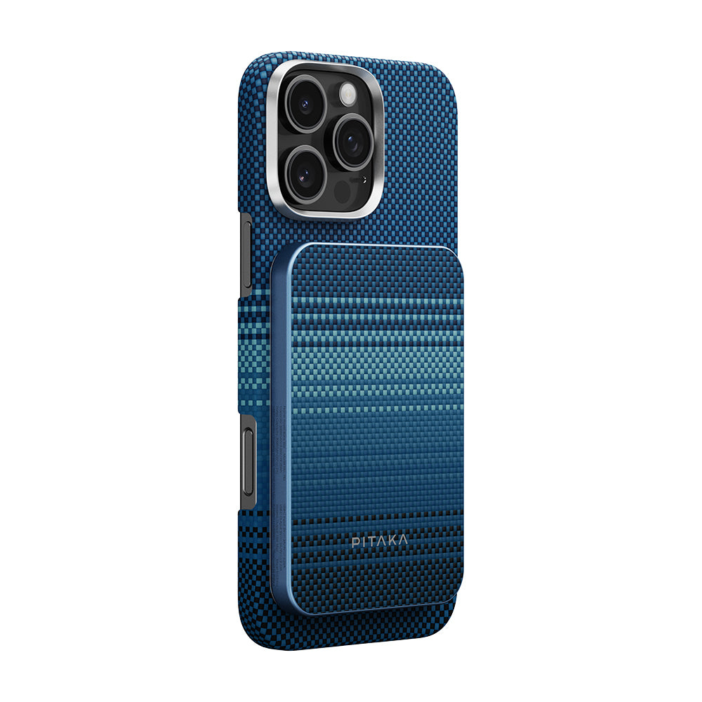 Pitaka Tactile Woven Qi2 Şarj Teknolojili Aramid Fiber M-Safe Powerbank 15W 5000mAh